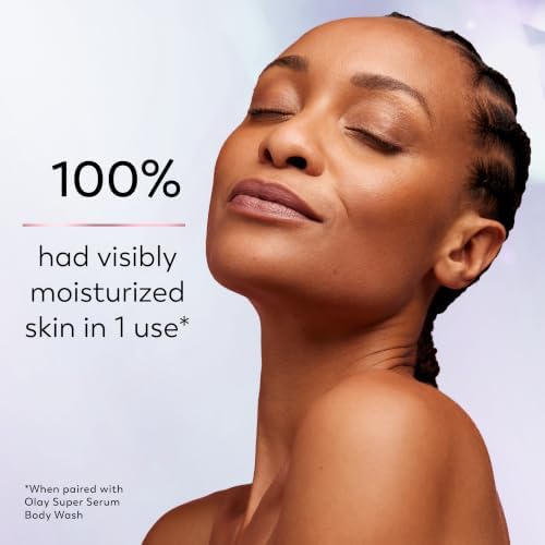 Olay Super Serum Hand & Body Lotion for Aging, 24hr Long Lasting Moisture, Fast Absorbing, 5+ Ingredient Complex for Bright Even Firm Luminous Skin, Sweet Vanilla & Soft Wood Scent, 17 fl oz - Image 4