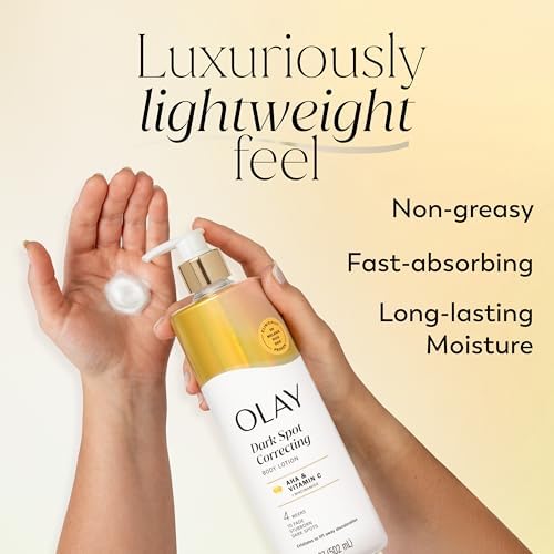 Olay Body Lotion for Women, Tone Enhancing with AHA Serum, Visibly Reduce Discolored Skin, 24hr Moisture & Hydration, Fast Absorbing Formula, Vit-B3 Complex, For All Skin Types, 17 Fl Oz (Pack of 6) - Image 2