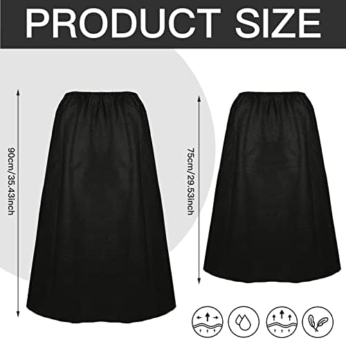 Janmercy 16 Pcs Disposable Spa Wraps for Women with Adjustable,Black - Image 2