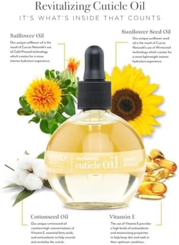 Cuccio Naturale Sweet Almond Revitalizing Cuticle Oil, Lightweight Fast-Absorbing Hydrating Nail & Cuticle Conditioner, Cold-Pressed Oils + Vitamin E, 2.30 Fl Oz - Image 2
