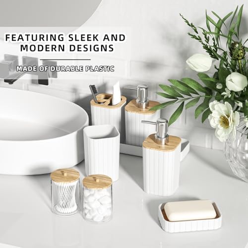 XLHOMO Bathroom Set - 25PC White Bathroom Set with Shower Curtain and Rugs - Image 3