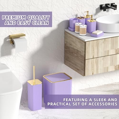 XLHOMO Bathroom Accessory Set - Bathroom Sets with Shower Curtain and Rugs - Image 6