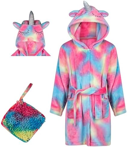 Rising Star Baby Toddler Robe Or Kids Robe for Girls and Boys - Kids & Baby Bath Robe Spa Set with Washcloth or Slippers by RisingStar