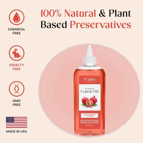 C CARE Pomegranate and Fig Cuticle Oil For Nails - Repairs Cuticles Overnight - Moisturizes and Strengthens Nails and Cuticles - 8oz - Image 2