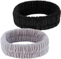 YGQQOY Spa Headband, Makeup Headband for Washing Face,Black and Grey by YGQQOY