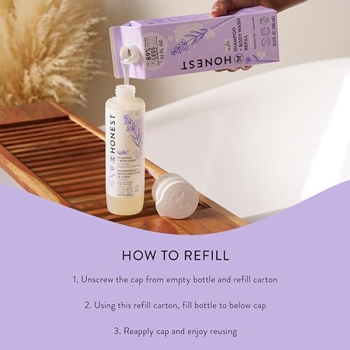 The Honest Company Shampoo Body Wash Refill Carton, Lavender Calm, 32 fl oz - Image 6