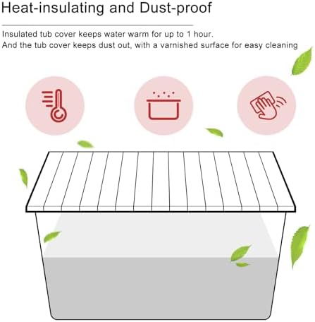 Bathtub Tray, Anti-dust Bathtub Cover, Bath Insulation Cover(59×27×0.24in) - Image 3