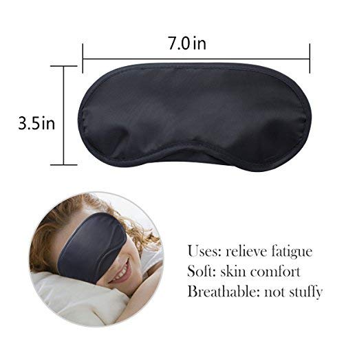 12 Pcs Multicolor Sleep Eye Mask Soft Eye Mask Cover Lightweight Blindfold with Elastic Strap Headband Eyeshades for Travel Nap Eye Cover for Kids Women Men, 12 Colors