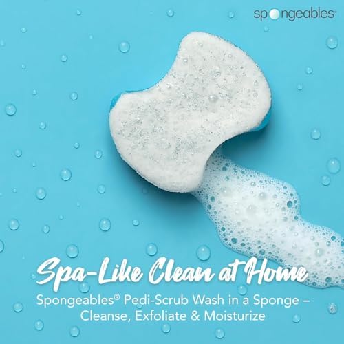 Spongables Pedi Scrub Foot Exfoliating 20+ Wash Sponge, Clean & Fresh, 3 Count - Image 2