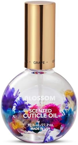 Blossom Cuticle Oil for Nails, Hydrating, Moisturizing, Grape, 0.92 fl. oz by Blossom