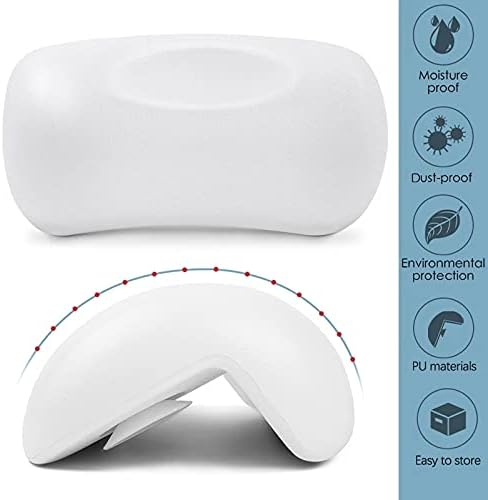 SPA Bath Pillow Non-Slip Bathtub Headrest Soft Waterproof Bath Pillows with Suction Cups Easy to Clean Bathroom Accessories (1pc) - Image 4