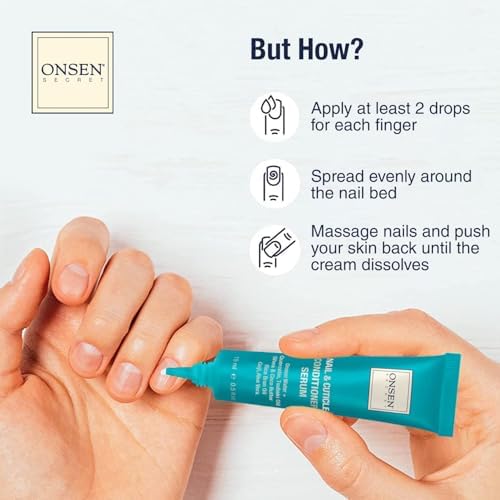 ONSEN Secret Nail Reboot Duo - Treatment for Damaged Nails - Natural Nail Care & Cuticle Repair - Visible Results For Perfect Nails, Cuticle Conditioner Cream 15ml & Nail Reboot Oil 10ml - Image 6
