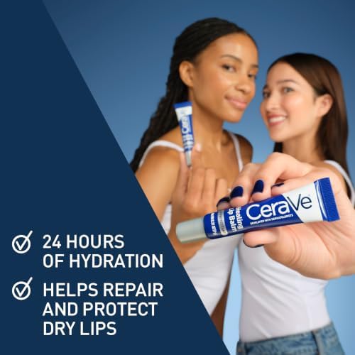 CeraVe Healing Lip Balm, Hydrating Hyaluronic Acid Lip Treatment, 0.7oz - Image 7