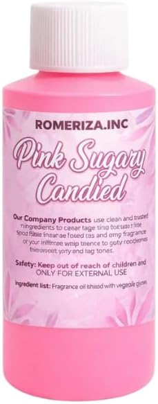 Pink Sugary Candied Natural Fragrance Body Oil - Luxury Scented Body Oil Perfume- Women’s Scented Oil - Long Lasting Perfume - Uncut Fragrance Oil in Plastic Bottle 1 Fl Oz (Pack of 1)