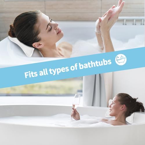 Luxury Bath Pillow, Slip-Resistant Neck & Back Support - Image 7