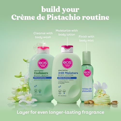 eos Essentials Bundle - Body Wash, Body Mist, Body Lotion - Crème de Pistachio - Image 6