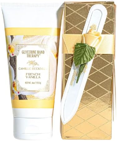 Camille Beckman Romantic Manicure Gift Set, French Vanilla Hand Cream by CamilleBeckman