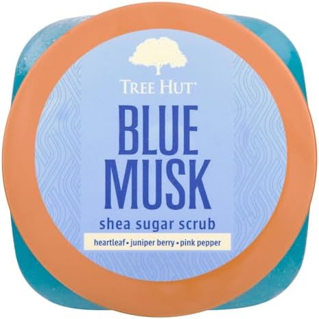 Tree Hut Blue Musk Body Scrub, Exfoliating Sugar Scrub, Vegan,18 Ounce (Pack of 12) - Image 2