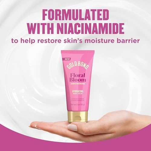 Gold Bond Floral Bloom Hydrating Hand Cream Set, Lightweight Everyday with Jojoba to Hydrate Skin & Niacinamide to Help Restore Skins Moisture Barrier, Fresh Floral Bloom Scent, 3 Ounce (Pack of 24) - Image 5