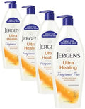 Jergens Ultra Healing Dry Skin Lotion, Hand and Body Moisturizer for Quick Absorption into Extra Dry Skin with Hydralucence Blend, Vitamins C, E and B5, White, 21 Fl Oz (Pack of 4) by Jergens