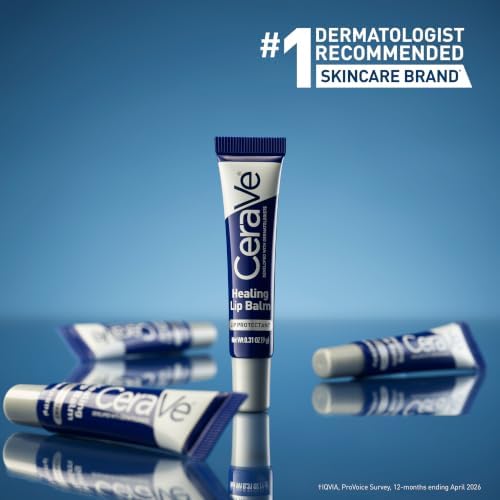 CeraVe Healing Lip Balm, Hydrating Hyaluronic Acid Lip Treatment, 0.7oz - Image 4