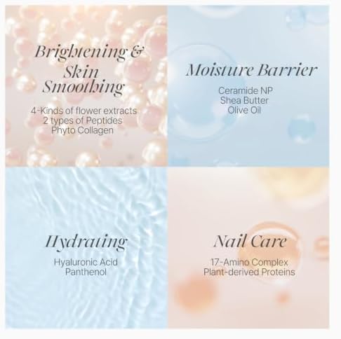 Koelf Rose Petal Satin Hand Mask (5 Pairs) - Korean Skin Care, Nourishing & Moisturizing Hand Gloves, Rose Scented Hand Masks with Peptides, Collagen & Shea Butter for Soft, Smooth Hands - Image 4