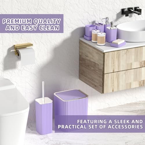XLHOMO Bathroom Accessory Set - Bathroom Sets with Shower Curtain and Rugs - Image 6