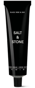 Salt & Stone Hand Cream for Women & Men | Hydrates, Nourishes & Softens Skin | Restores Dry Cracked Hands | Fast-Absorbing | Cruelty-Free & Vegan | Black Rose & Oud 2 fl oz