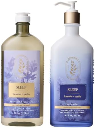 Bath & Body Works Body Wash and Body Lotion, Lavender Vanilla, 2 Pack by BathBodyWorks