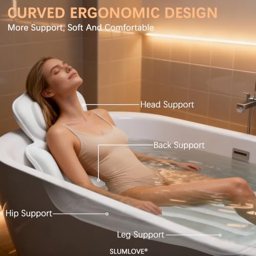 Full Body Bath Pillow for Bathtub Thickened 5D Air Mesh 144 Suction Cups - Image 3