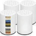 AWO 4 PACK Replacement Shower Filter Cartridge Compatible for Kitsch Showerhead,Multi Stage Shower Filtration Systems for Hard Water Reduces Chlorine and Harmful Substance