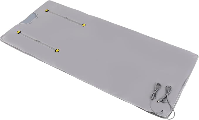Sauna Blanket, Far Infrared Sauna Blanket Sauna Bag Body Shaper Blanket, Portable Far Infrared Sauna Blanket Heater, Sauna Blanket for Body Relaxation, Infrared Sauna for Home Relaxation (Sliver)