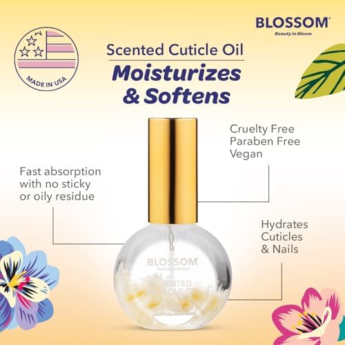Blossom Cuticle Oil for Nails, Moisturizing, Glazed Donut, Made, 0.5 fl. oz - Image 6