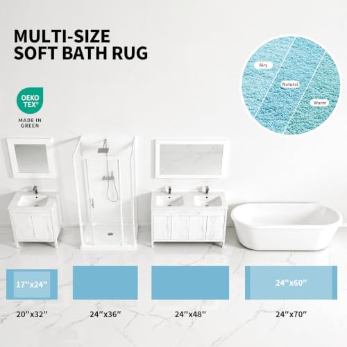 ILANGO Toilet Rugs U Shaped 22" × 24",Soft Absorbent Microfiber Bath Rugs - Image 5