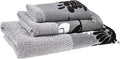 Zahari Home Erica Bathroom Towel Set - 3 Piece Modern Decor Grey Towel Set by ZahariHome