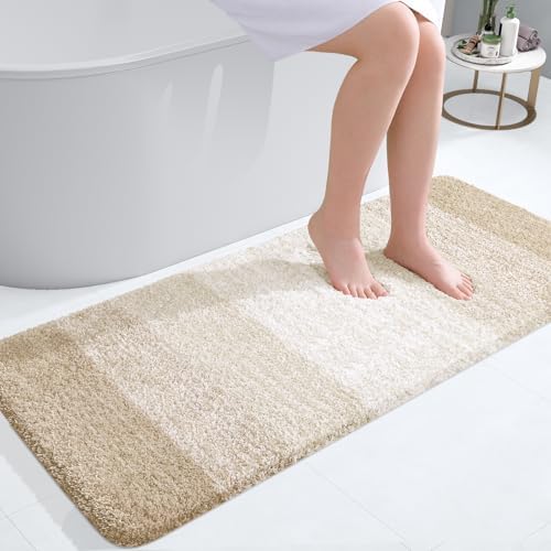 OLANLY Bathroom Runner Rug 47x20, Extra Soft Absorbent Microfiber Bath Rugs by OLANLY