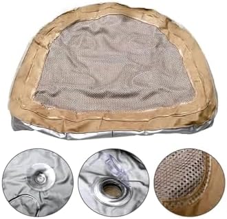 Hot Tub Seats for Adults, Inflatable Hot Tub Accessories with Suction Cup and Mesh, Inflatable and Water-Filled Dual Purpose Hot Tub Booster Seat Comfortable Soft Hot Tub Cushion (Gold) - Image 7