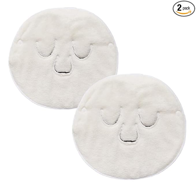 Angzhili 2 Pcs Hot Compress Face Towel Masks, Reusable Facial Steamer Towel for Hot Cold Skin care,Moisturizing Face Steamer, Beauty Facial Towel for Home and Beauty Salon