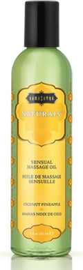 Kama Sutra Naturals Massage Oil, Coconut Pineapple, 8 Ounce