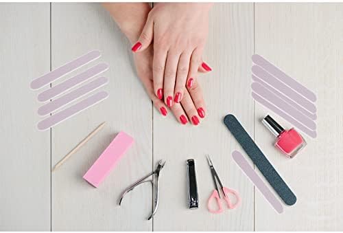 Mini Nail Files Bulk (100 Pcs), Double Sided Emery Board Nail File for Nature Nails, Manicure Tool Set Disposable Colorful Nail File for Home Salon Use Travel Size Men Women Kids Wood Board - Image 5