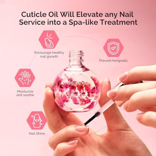 MelodySusie 28ml Rose Cuticle Oil for Nails,Infused with Real Flowers - Image 5
