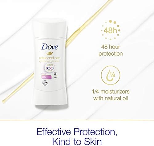 Dove Advanced Care Invisible Antiperspirant Deodorant Stick No White Marks on 100 Colors Clear Finish 48-Hour Sweat and Odor Protecting Deodorant for Women 2.6 oz (Pack of 2) - Image 5