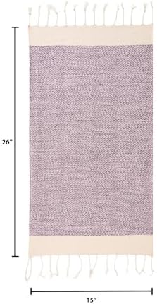 BAY LAUREL Turkish Hand Towel – Pack of 2 | Soft & Absorbent Decorative Towels for Bathroom, Hand, Face, Hair, Gym, Yoga, SPA, Kitchen & Tea | Boho Decor(Blush Pink, Herringbone 15x26 Inches(Set of 2) - Image 5