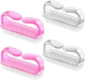 Larbois Handle Grip Nail Brush, Hand Fingernail Brush Cleaner Scrubbing Kit Pedicure for Toes and Nails Men Women (4 Pack) by Larbois
