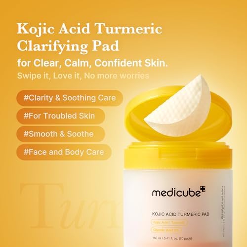 medicube Toner Pads Kojic Acid Turmeric Clarifying Pad for Troubled Skin (Pack of 2) - Image 2