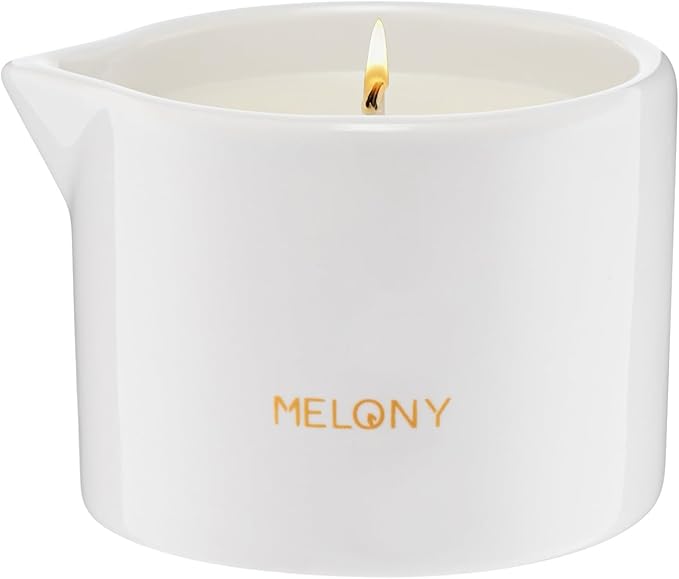 MELONY Massage Candle | Gentle Softening for Nourished, Hydrated, Balanced Skin (Provence 130 g / 4.5 oz)