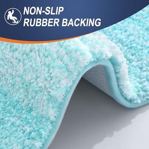 OLANLY Bathroom Runner Rug 47x20, Extra Soft Absorbent Microfiber Bath Rugs - Image 5