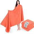 Cotton Paradise 100% Cotton Turkish Towel Set, Soft Absorbent Quick Dry, 2 Piece 35x70 Bath Sheet Set, Coral by UNITEDHOMETEXTILE