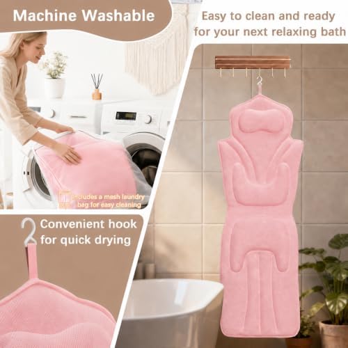 Full Body Bath Pillow for Bathtub Thickened 5D Air Mesh 144 Suction Cups - Image 6