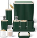XLHOMO Bathroom Set - 10PC Elegant Green Bathroom Set by BetterbathroomwithXLHOME